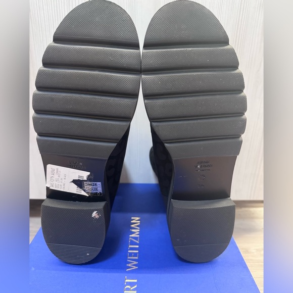 Stuart Weitzman 5050 Lift Bootie Boots Black Leopard 8.5 39 - Picture 4 of 9